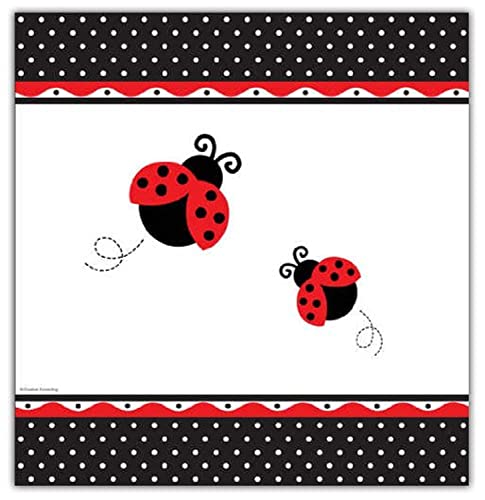 Creative Converting Ladybug Plastic Table Cover 54" x 108" Birthday Party Decor