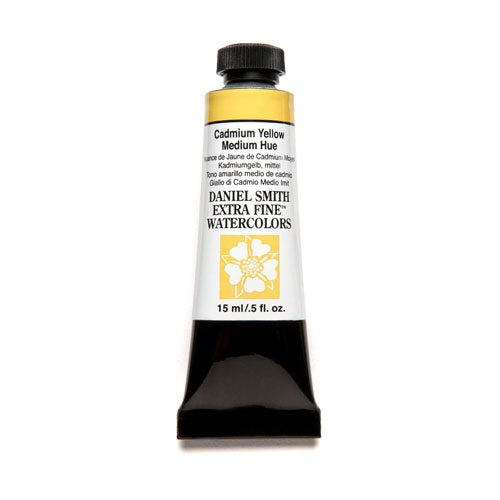 DANIEL SMITH Extra Fine Watercolor 15ml Paint Tube, Cadmium Yellow Medium Hue (284600184)