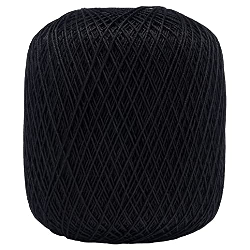 Coats Crochet Classic Crochet Thread, 1 Pack, Black, 1050 Foot