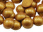 KraftGenius Allstarco 18mm Gold (Molded) .GLD Flat Back Acrylic Round Cabochon Pro Grade - 30 Pieces