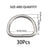 Rrina 30Pcs 304 Stainless Steel Welded Heavy D-Rings for Hand DIY Accessories Hardware Bags Ring Dog Leashes Dee Ring (1/2inch)