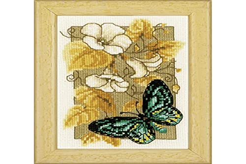 Vervaco Counted Cross Stitch Butterfly, Multicolor