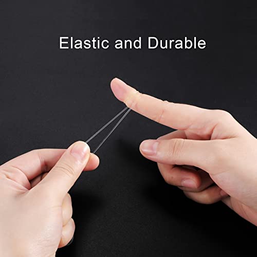 LUTER 1mm Clear Bead Cord Crystal Elastic Stretchy Bracelet String for Jewelry Making Necklace Bracelet Beading Thread (328ft)