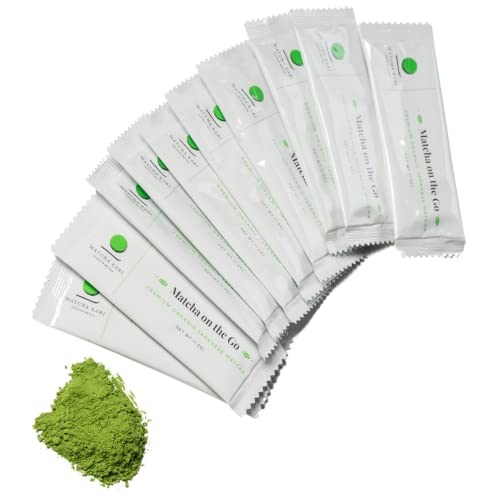 Dr. Weil Matcha Kari – Ceremonial Organic Matcha Green Tea Single Serving Sticks, Matcha Powder Singles Packets - Individual Matcha Tea Packets (24)
