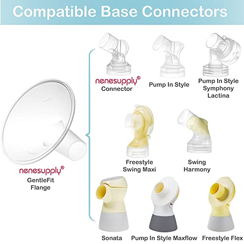 Nenesupply 28mm Flange Compatible with Medela Breast Pump Parts Replace 28mm Flange for Medela Accessories Compatible with Pump in Style Parts Symphony Swing Harmony Pump Work w Personalfit Flex