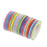20 Rolls Rainbow Washi Tape Slim,Foil Gold Skinny Decorative Masking Washi Tapes,3MM Wide DIY Masking Tape