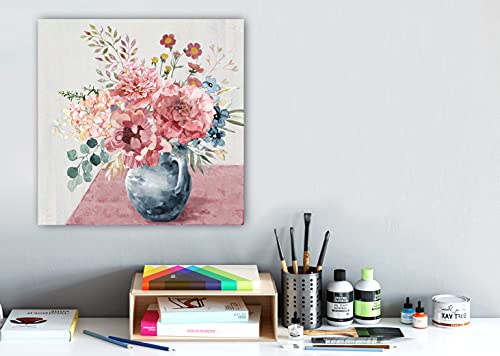 Paint by Number for Adults Beginner Students Kids, Holiday Gift Choice, DIY Acrylic Painting for Room Décor- Camellias 16x16 inch