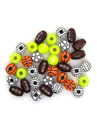Cousin DIY Assorted Sports Beads Fun Pack Mix