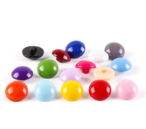 80pcs Colorful Mushroon Shape Bead Cap Half Ball Buttons for Crafting Sewing Scarpbooking Scarf and Clothes (Color -12.5mm -80PCS)
