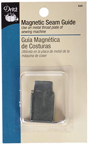 Dritz Magnetic Seam Guide for Sewing Machine, 1 Count, Nickel