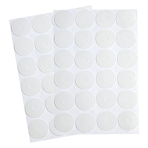BBTO Adhesive Non-Slip Grips for Quilt Templates Non Slip Silicone Grips for Quilt Ruler Semi Transparent 96 Pieces in Total, 48 Large and 48 Small