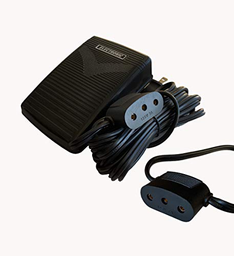 HimaPro Foot Control Pedal and Power Cord for Domestic and Imported Sewing Machines - Variable Speed Control (PFW-196131)