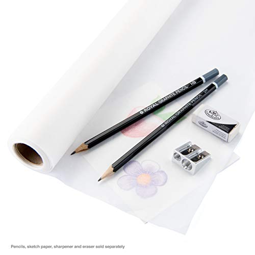 Bee Paper White Sketch and Trace Roll, 18-Inch by 20-Yards