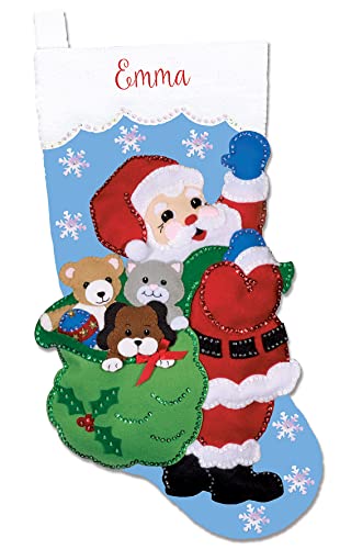 Design Works Crafts Felt Stocking Kit, Santa's Toy Bag