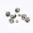 Button Studs Rivets D-Ring Head Button Stud Screwback with Screw for DIY Art Leather Craft Belt Purse Handbag (6Pieces/Silver)