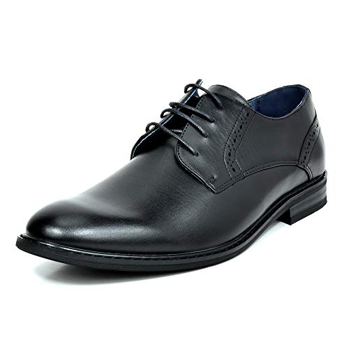 Bruno Marc Men's Classic Dress Oxfords Business Derby Shoes,PRINCEWIDE-16,Black,7 W US