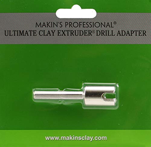Makin's USA Makin's Professional Ultimate Clay Extruder Drill Adapter, Silver