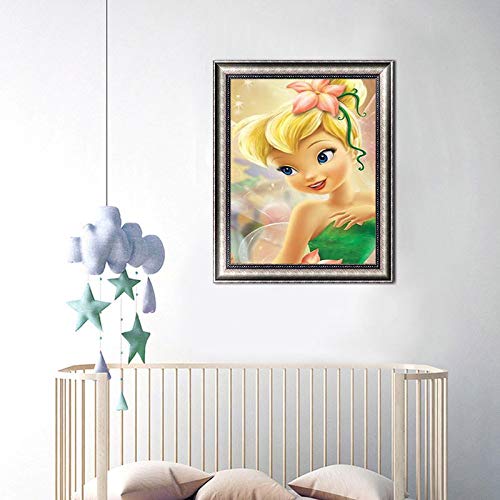 5D Painting Diamond Painting Full Diamond Rhinestone Painting Crystal Embroidery kit Arts handicrafts and Cross Stitch (Fairy) 12 X 16 inches