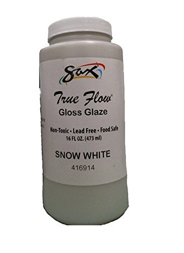 Sax - 416914 True Flow Gloss Glaze, Snow White, 1 Pint