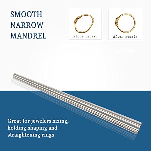 TANJIN Jewelry Rubber Hammer With Stainless Steel Ring Mandrel Sizer Set Double Face Hammer Jewelers Making Tool