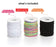 Incraftables Elastic String Cord Set of 3 Rolls (White, Black & Rainbow). Best 1mm Thick Stretchy Cording Set for DIY Bracelet, Jewelry, Necklace & Bead Making (Each Roll - 100 meters / 328 feet Long)