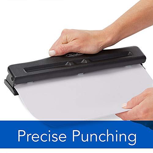 Swingline 2-3 Hole Punch, Adjustable, Commercial Hole Puncher, 11 Sheet Punch Capacity, Black (74020)