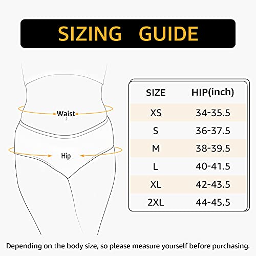 INNERSY Womens Underwear Cotton Hipster Panties Regular & Plus Size 6-Pack(Afterglow,Small)