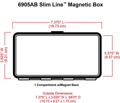 ArtBin 6905AB Sew-Lutions Slim Line Magnetic Box, [1] Small Art & Craft Organizer, Polypropylene Plastic with Magnetic Bottom, Translucent Raspberry