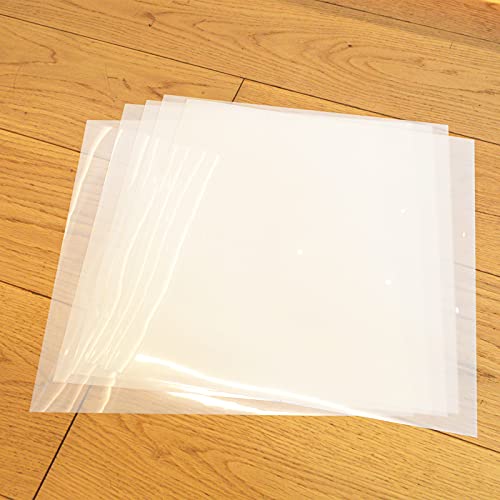 ZHluja 12-Pack 7.5 mil 12x12 inch Blank Stencil Sheet for Cricut Vinyl,Acetate Milky Translucent PET, Silhouette, Craft Template Material