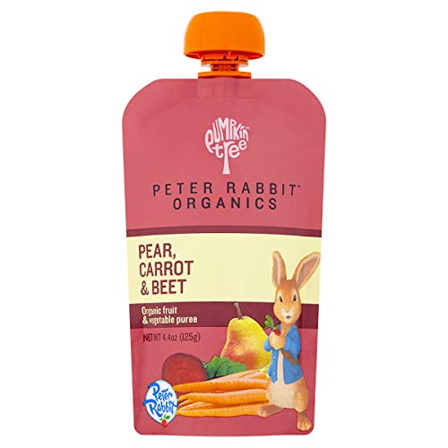 Pumpkin Tree Peter Rabbit Organics Beet, Carrot and Pear, 4.4 Ounce (Pack of 10)