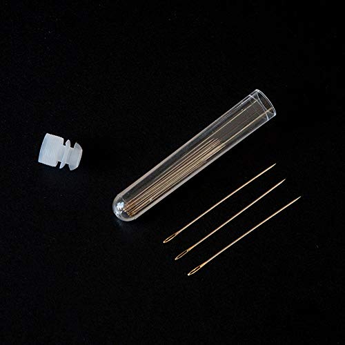 PZRT 4pcs Sewing Needles Container Transparent Plastic Needle Storage Container Needlework Tool 75mm x 12mm
