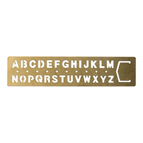 Midori Way Brass Template Alphabet (42169006)