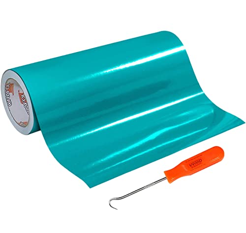 Oracal 651 Permanent Glossy Turquoise Adhesive Vinyl (12" x 15ft w/Weeder)