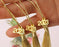 Tupalizy 10PCS Mini Silky Handmade Bookmark Tassels with 20PCS 2023 Year Charms for Graduation Keychain Earring Jewelry Making Wedding Favors Souvenir Gifts Tags DIY Craft Projects, Light Gold & Gold