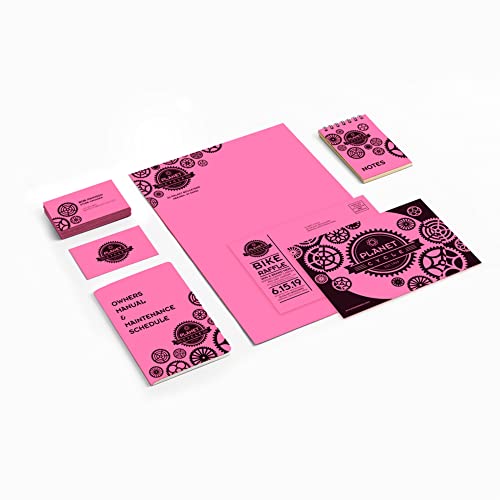 Astrobrights® Colored Card Stock, Bright Color Cover Paper, 8 1/2" x 11", FSC® Certified, 65 Lb, Pulsar Pink™, Pack of 250 Sheets