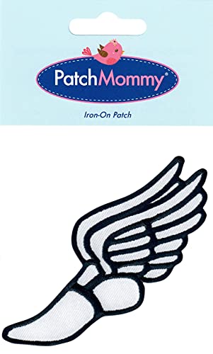 PatchMommy Track & Field Running Shoe Patch Sports, Iron On/Sew On - Appliques for Kids Baby