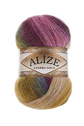 9 skn (9 Balls) Alize Angora Gold Batik, Wool Yarn, Acrylic Yarn, Knitting Yarn, Crochet Yarn, Wool Yarn, Sweater Yarn, Turkish Yarn