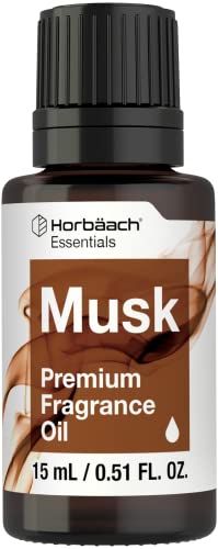 Musk Fragrance Oil | 0.51 fl oz (15ml) | Premium Grade | for Diffusers, Candle and Soap Making, DIY Projects & More | by Horbaach