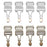 RONCHEN 8pcs Overall Buckles Retro Suspender Replacement Buckles for Jeans Overalls Bib Pants Trousers (Bronze NZ2020-3 0