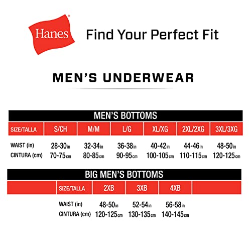 Hanes Total Support Pouch Men's Boxer Briefs Pack, X-Temp Cooling, Anti-Chafing, Moisture-Wicking Underwear, Trunks Available, Regular Leg-Black, 3X-Large