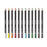 KINGART 300-12, Soft Core, Metal Tin Case, Set of 12 Unique Colored Pencils, Assorted 12 Piece