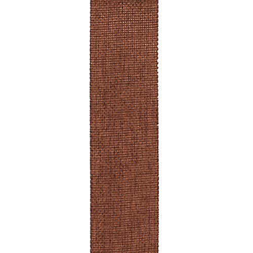 Berwick Offray 1.5" Wide Rustic Saddle Polyester Ribbon, Mud Pie Brown, 3 Yards