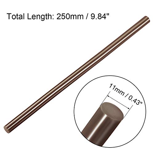 uxcell 10pcs Hot Glue Sticks for Glue Gun 7/16-inch x 10-inch Mini Hot Melt Adhesive Glue Stick Brown