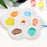 Foraineam 4 Pieces Ceramic Paint Palette Artist 7 Well Flower Palettes Painting Oil Watercolor Mixing Trays
