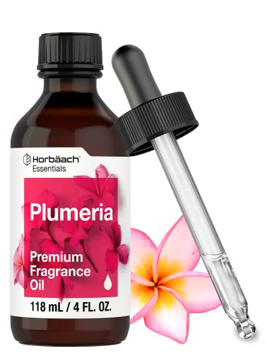 Plumeria Fragrance Oil | 4 fl oz (118ml) | Premium Grade | for Diffusers, Candle and Soap Making, DIY Projects & More | by Horbaach