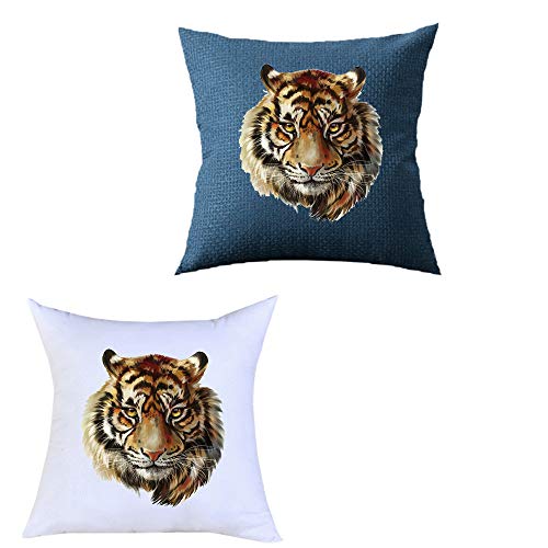 Tiger Head Heat Transfer Iron on Stickers for T-Shirt Jeans Pillow Clothes DIY Decoration A-Level Washable Patches with Waterproof Environmental Protection Decoration Applique