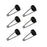 Mystart 6 Pieces Black Skull Head Safety Pins Brooches Pins for Blankets Scarves Sweater