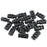 E-outstanding Cordlock Toggle Stopper 24PCS 6mm(1/4 Inch) Black Double Hole Spring Clasp Cord Lock for Backpacks,Drawstrings,Clothing