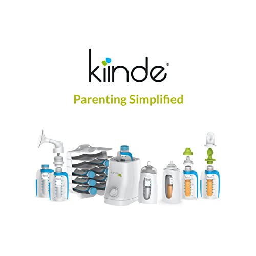 Kiinde Twist Pouch Direct-Pump Direct-Feed Twist Cap Breast Milk Storage Bags for Pumping, Freezing, Heating and Feeding, Pre-Sterilized, 6 Ounce, pack of 80