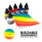 Daler-Rowney FW Acrylic Ink Bottle 6-Color Primary Set - Acrylic Set of Drawing Inks for Artists and Students - Permanent Art Ink Calligraphy Set - Calligraphy Ink for Color Mixing